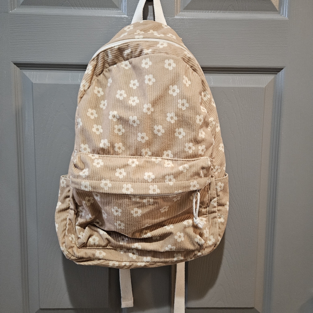 Amazon Tan and White Kids Backpack
